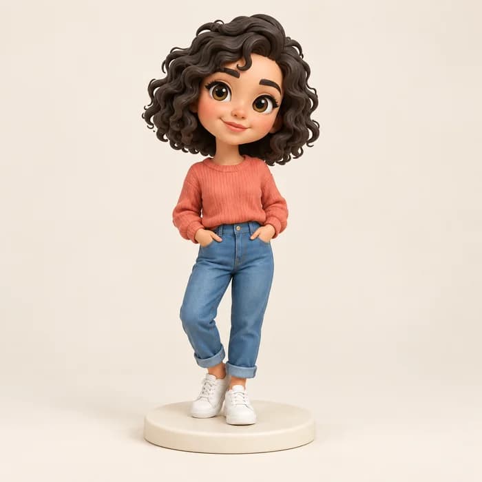 Exemple du style Cartoon pour une figurine personnalisée